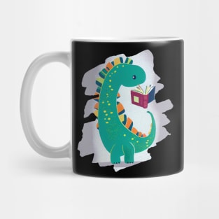 Cute Dinosaur Book Reading Mug